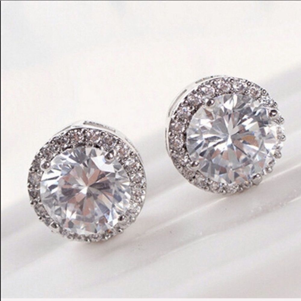 NWT 5 Star ⭐️ White Gold Plated Crystal Zi… - Picture 5 of 7